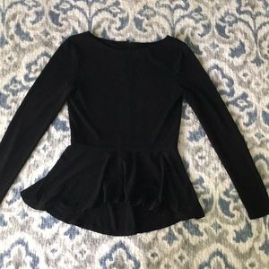 alice + olivia black peplum top, SP